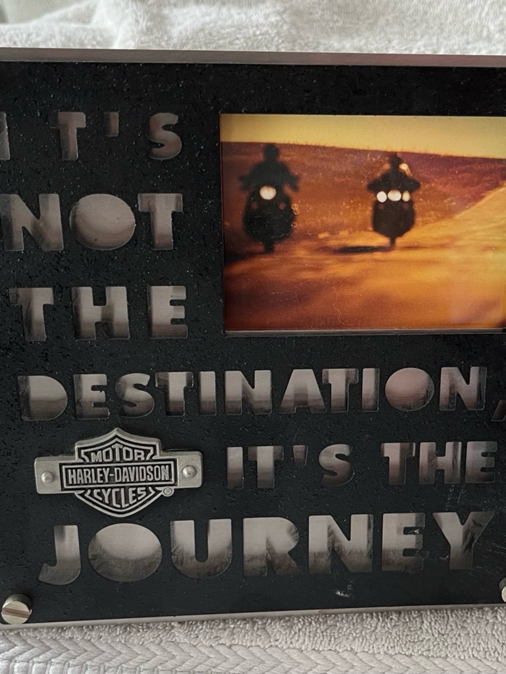 Hallmark Black and Silver Harley-Davidson Journey Photo Frame
